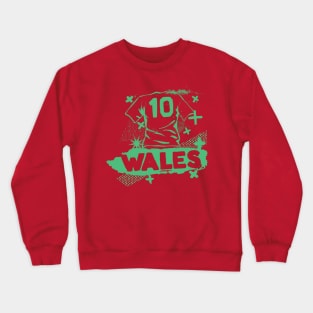 Retro Welsh Football // Vintage Grunge Wales Soccer Crewneck Sweatshirt